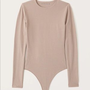 Cotton Seamless Fabric Crew Bodysuit